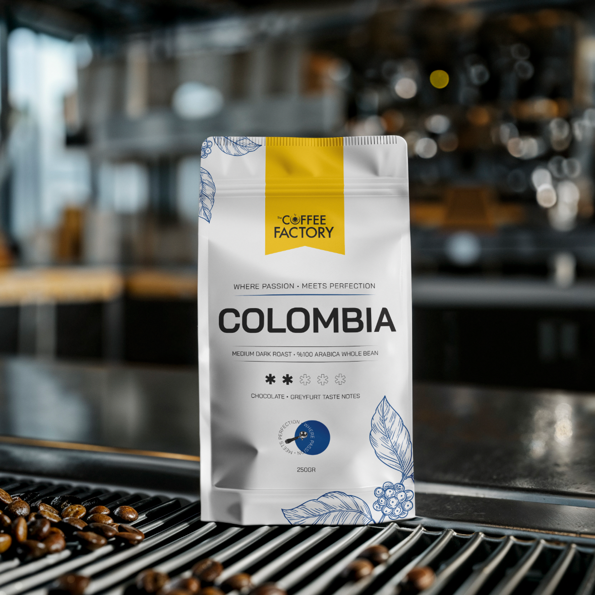 The Coffee Factory Colombia Çekirdek Kahve 250 gr