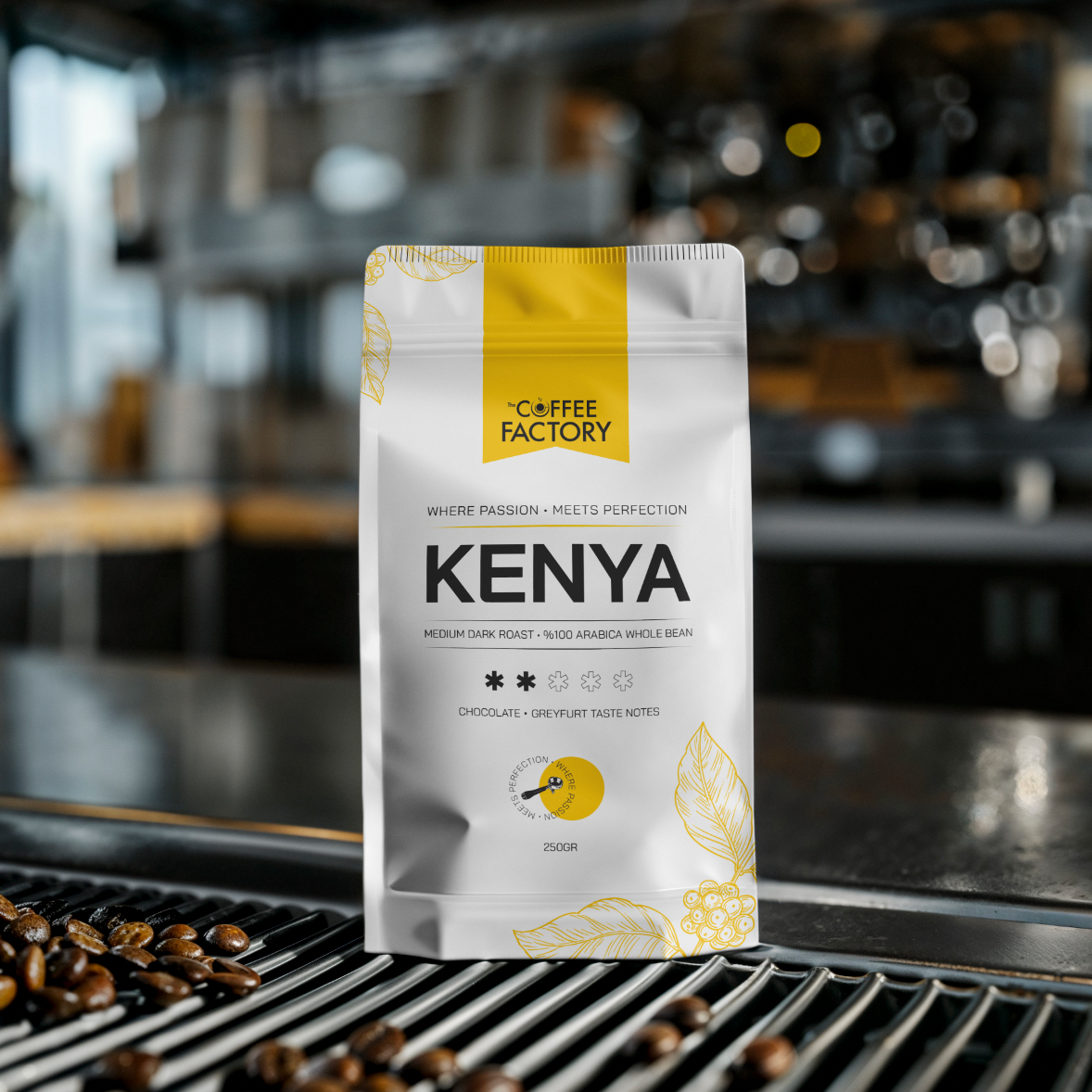 The Coffee Factory Kenya Çekirdek Kahve 250 gr